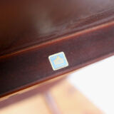 Vintage oval Scandinavian coffee table Ercol 1960