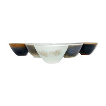 Mid-century modern set of 5 small bowls Rörstrand Carl Harry Stålhane, Sweden