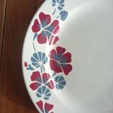 Set of 12 earthenware plates Salins, Nelly red