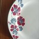 Set of 12 earthenware plates Salins, Nelly red