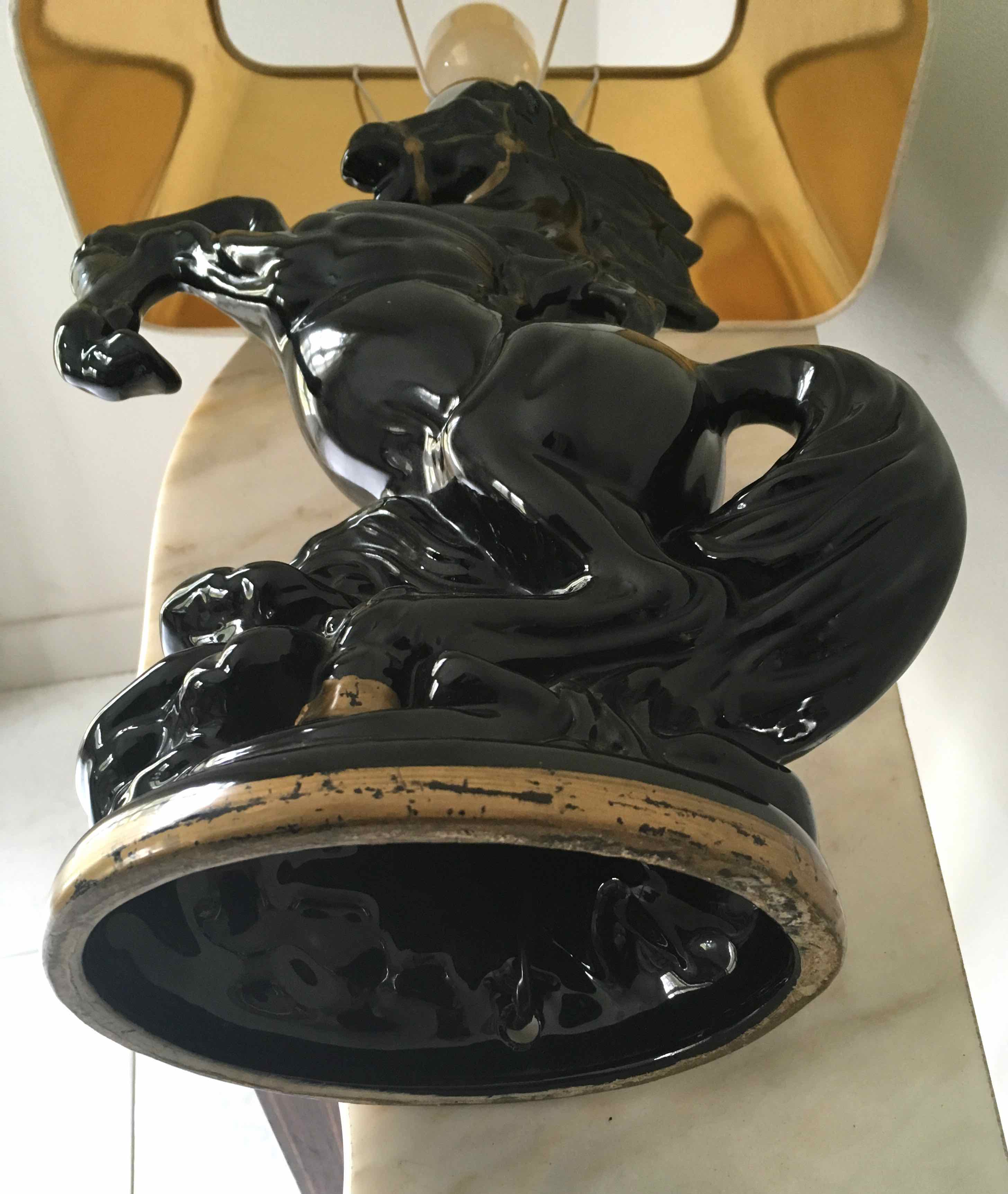 Prancing horse lamp 60s