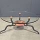 Table basse en fer forgé par DAB, années 1970 - Pays-Bas