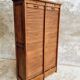 Antique roller shutter cabinet Paris oak wall cupboard