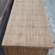 Console table in rattan and bamboo, (Attributed to Audoux-Minet)