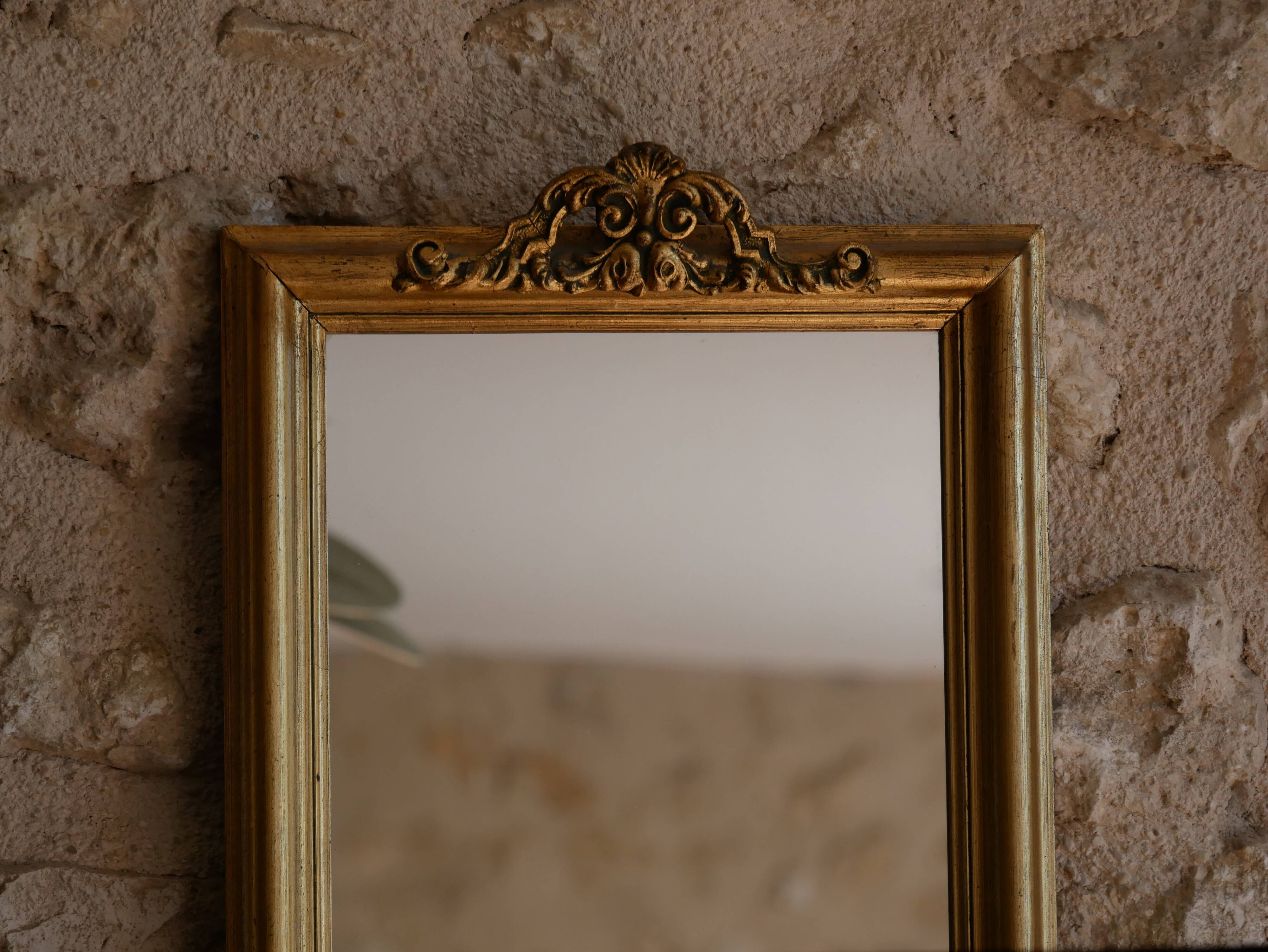 Ancient golden mirror 32x84cm