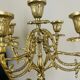 Pair of candelabra Candle holders Antique in gilded bronze style