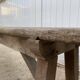 Pair of 2m solid oak wood farm benches for rustic farm table 1900