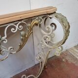 Wrought iron console
