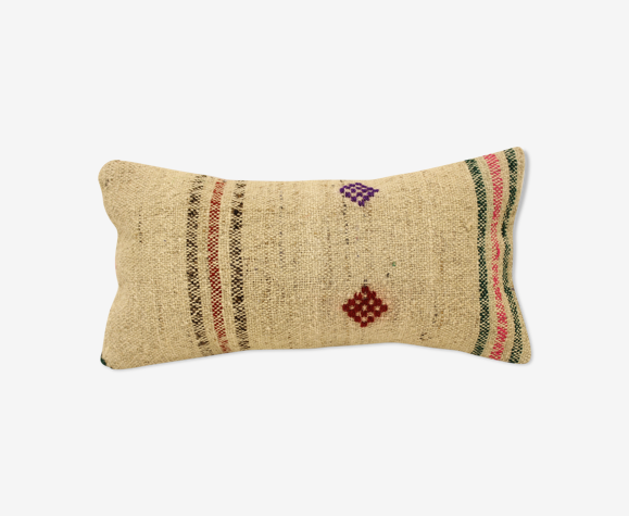 Housse de coussin vintage 20x40 cm