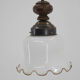 Mid-Century Glass Pendant, 1980s