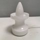 Glass table lamp, Swedish and from the 1980s, two-piece, in red/white glass