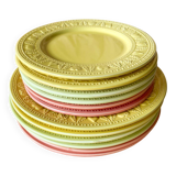 12 vintage plates