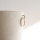 2 ring cream vase - Claycraft