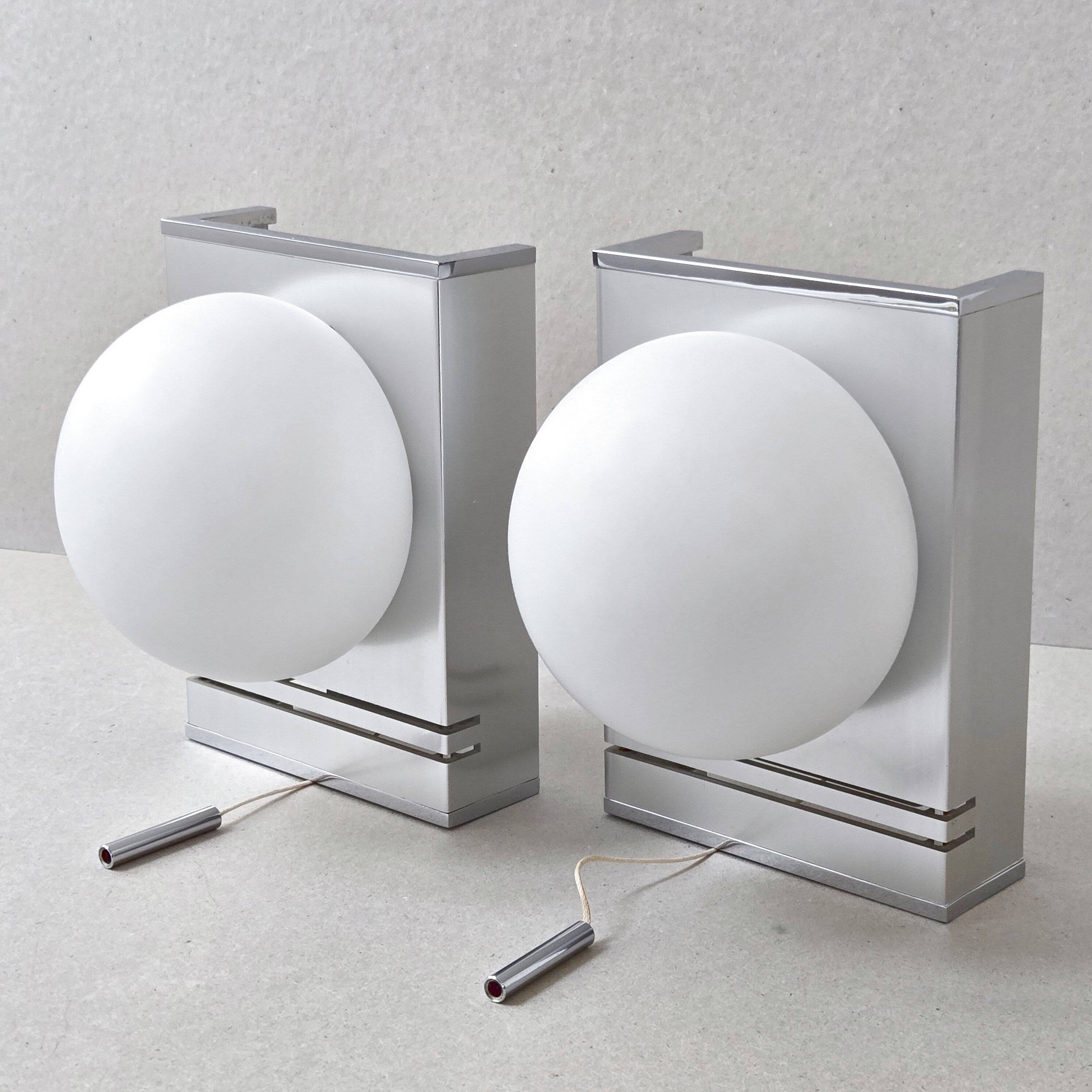 Pair of vintage 1970 wall lights