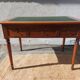 Desk, green leather top