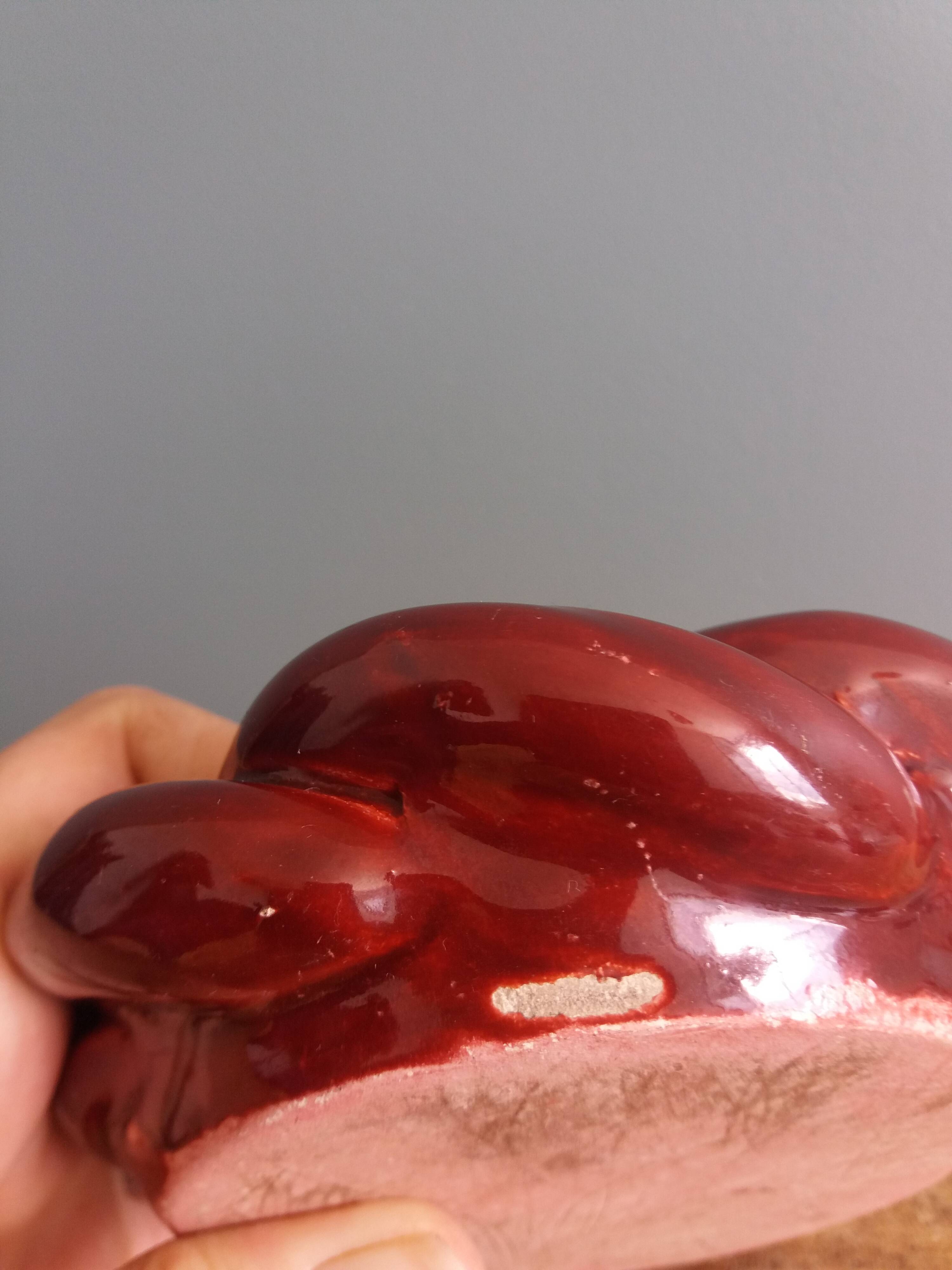 Cendrier en céramique artisanale tressée