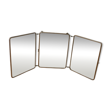 Miroir barbier triptyque (70*28cm)