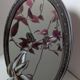 Oval table mirror Belle Époque — silver-plated on brass, late 19th century