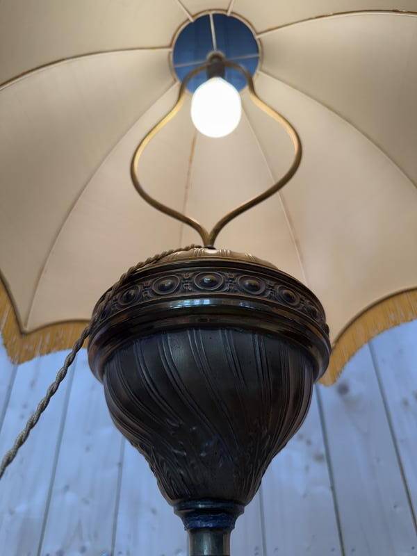 Lampadaire en bronze et onyx de style Napoléon III