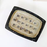 Brutalist Royal Copenhagen trinket tray by Jørgen Mogensen, 1960s