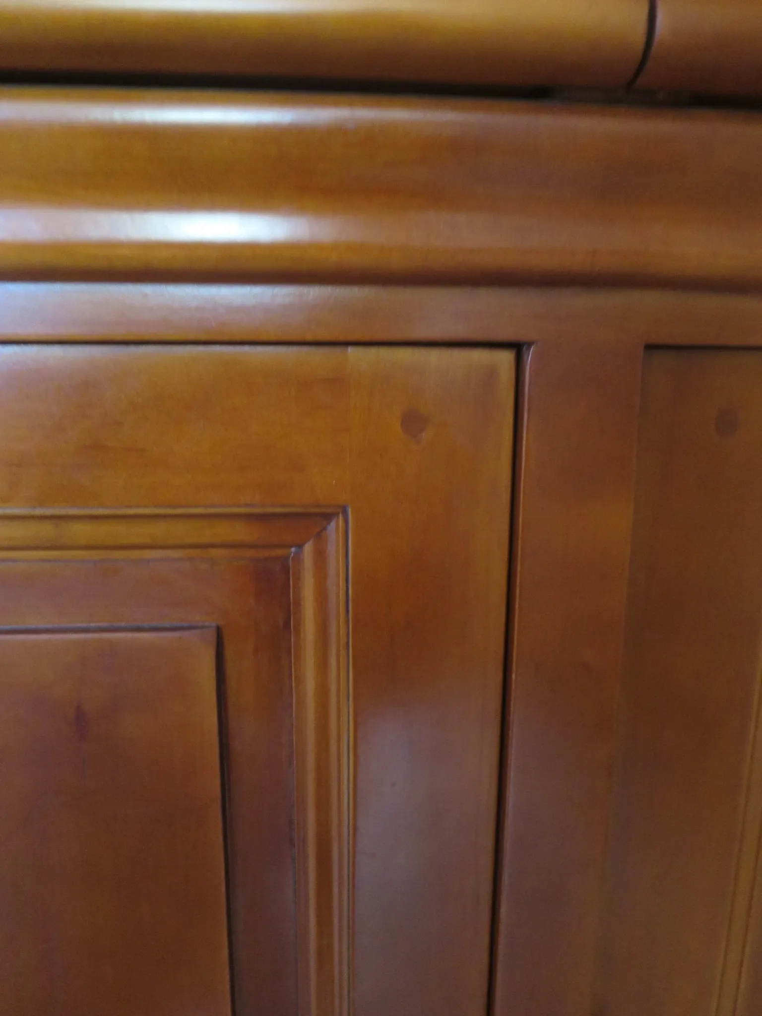 Louis Philippe buffet - 2 drawers - 2 doors - cherry wood - solid wood - dowelled