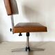 Vintage industrial office chair in skaï