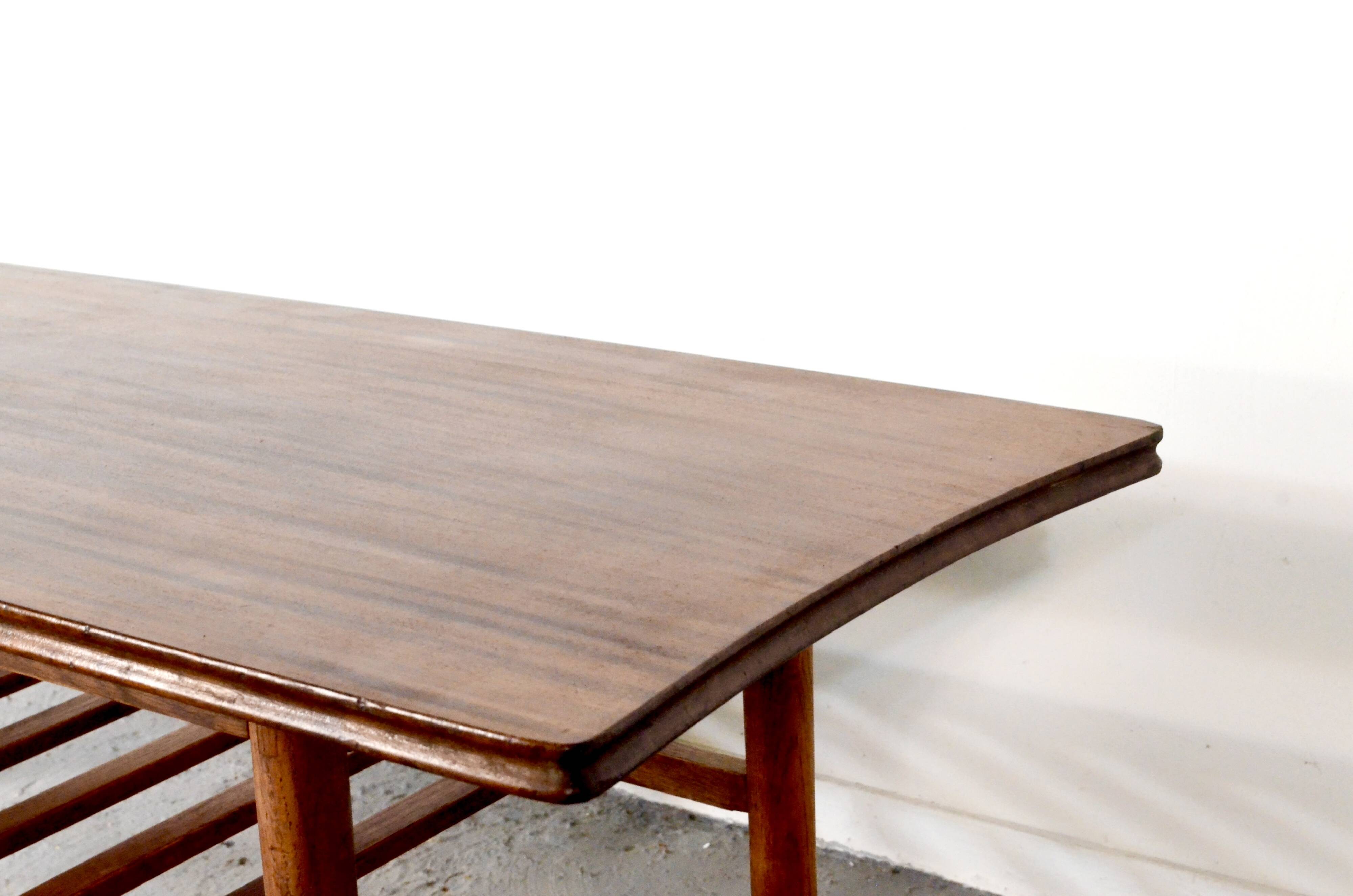 Table basse à deux niveaux Afromosia de Richard Hornby pour Heal, style vintage du milieu du siècle