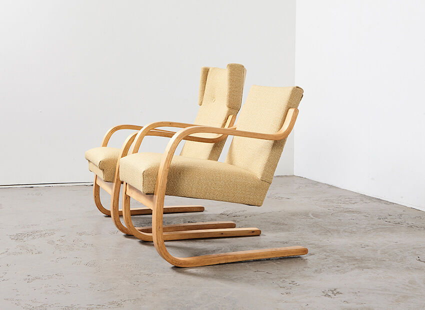 Armchairs model 401& 402 by Alvar Aalto for Artek 1940