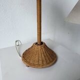 Pair of wicker table lamps from the 60s