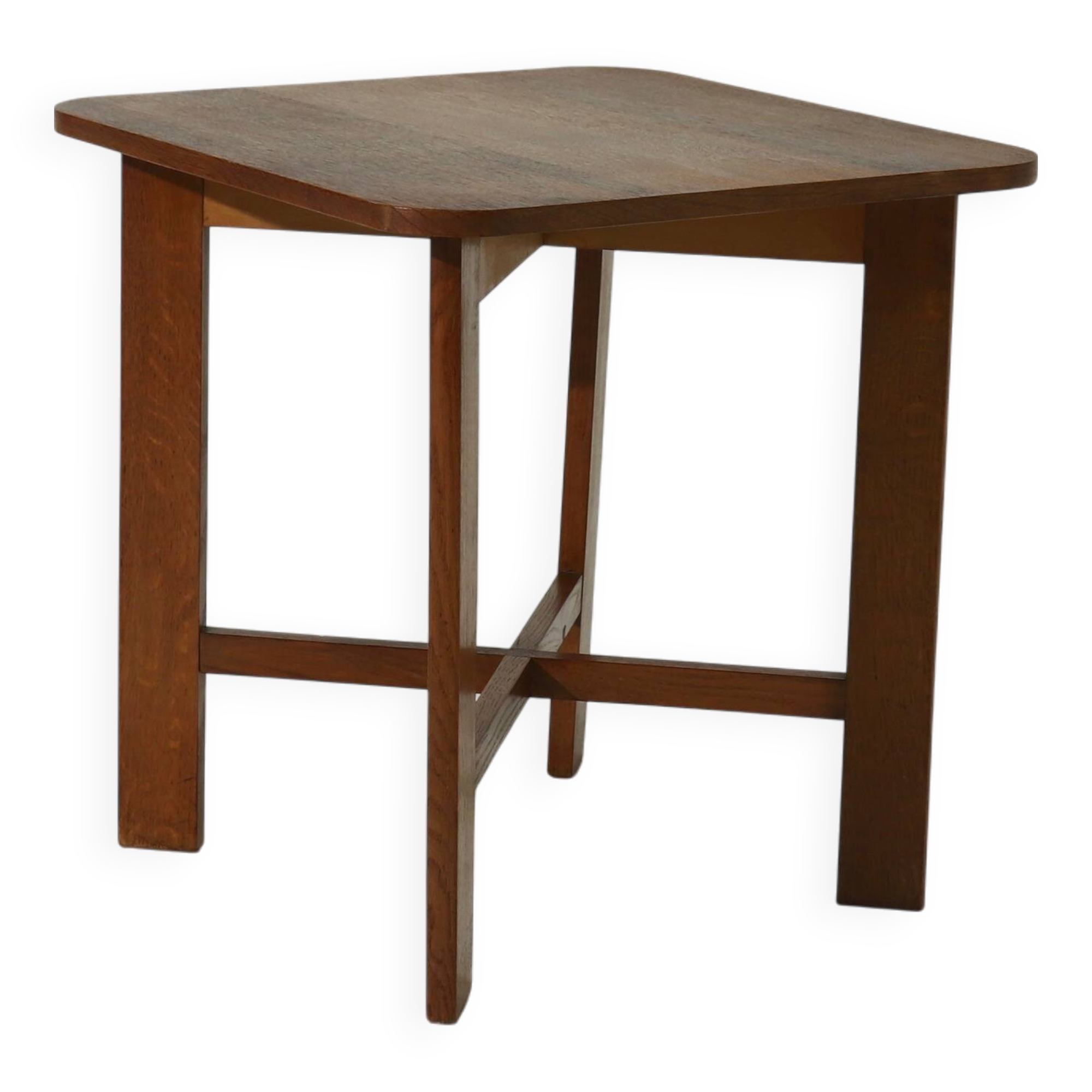 Modernist Amsterdam School Oak Side Table 1920s