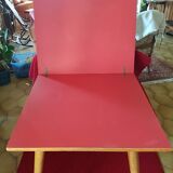 Vintage side table Scandinavian compass legs
