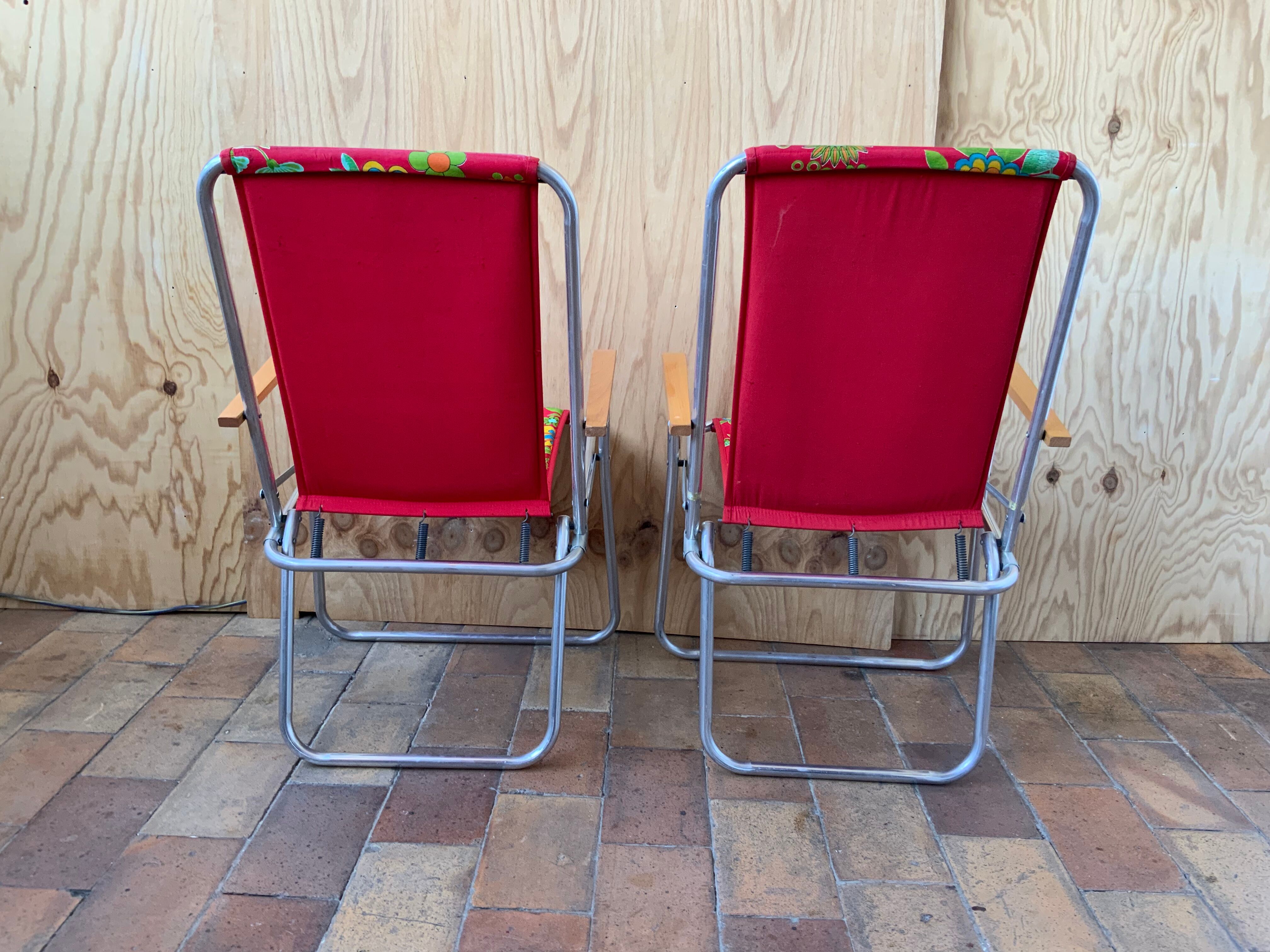 Pair of camping chairs