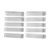 Set of 10 crystal knife doors
