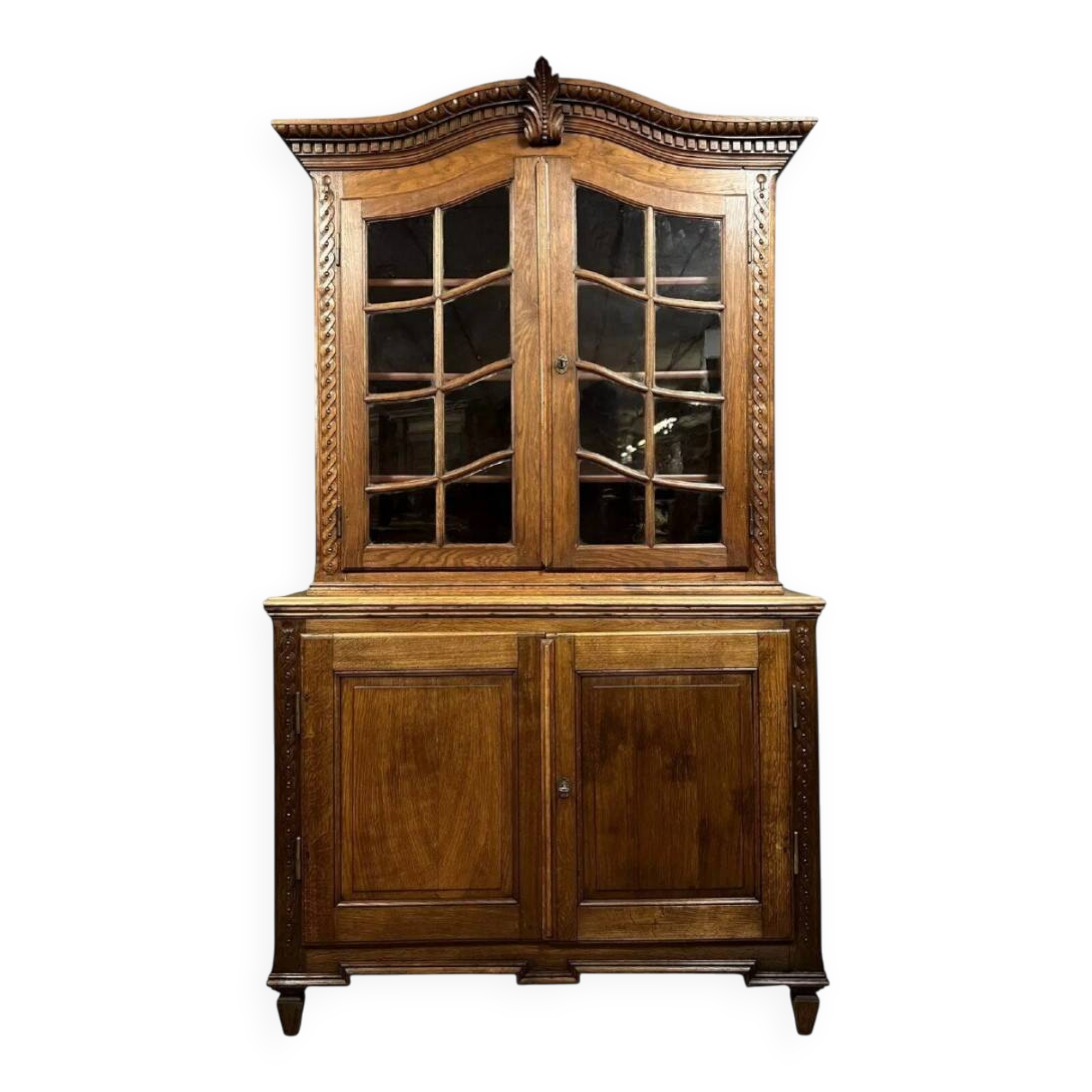 Dutch oak buffet in 18th-century style.