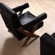 Paire de fauteuils lounge à jambes en X de Pierre Jeanneret, Chandigarh années 1960.