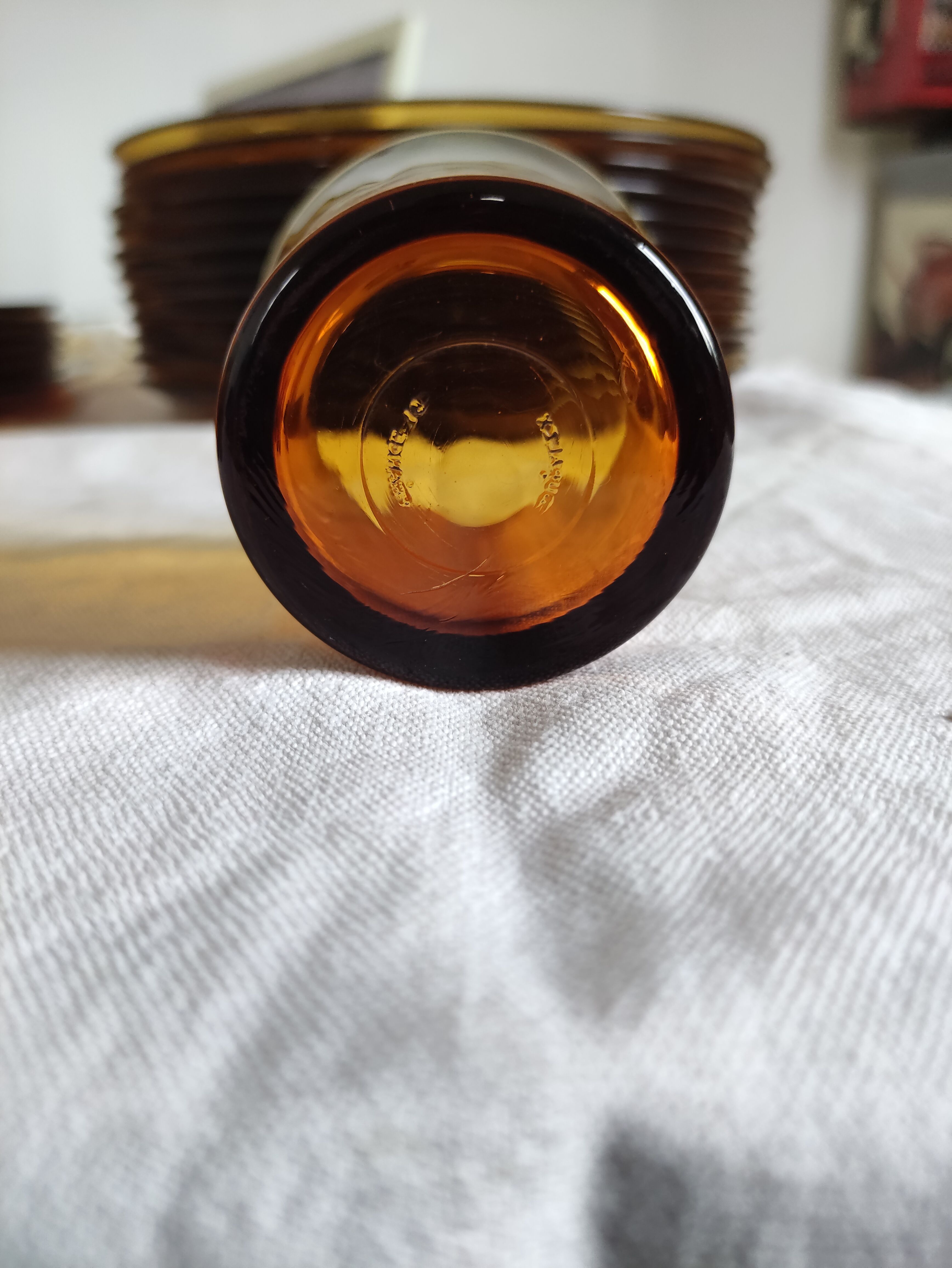 Service duralex france flat plates, hollow, glass