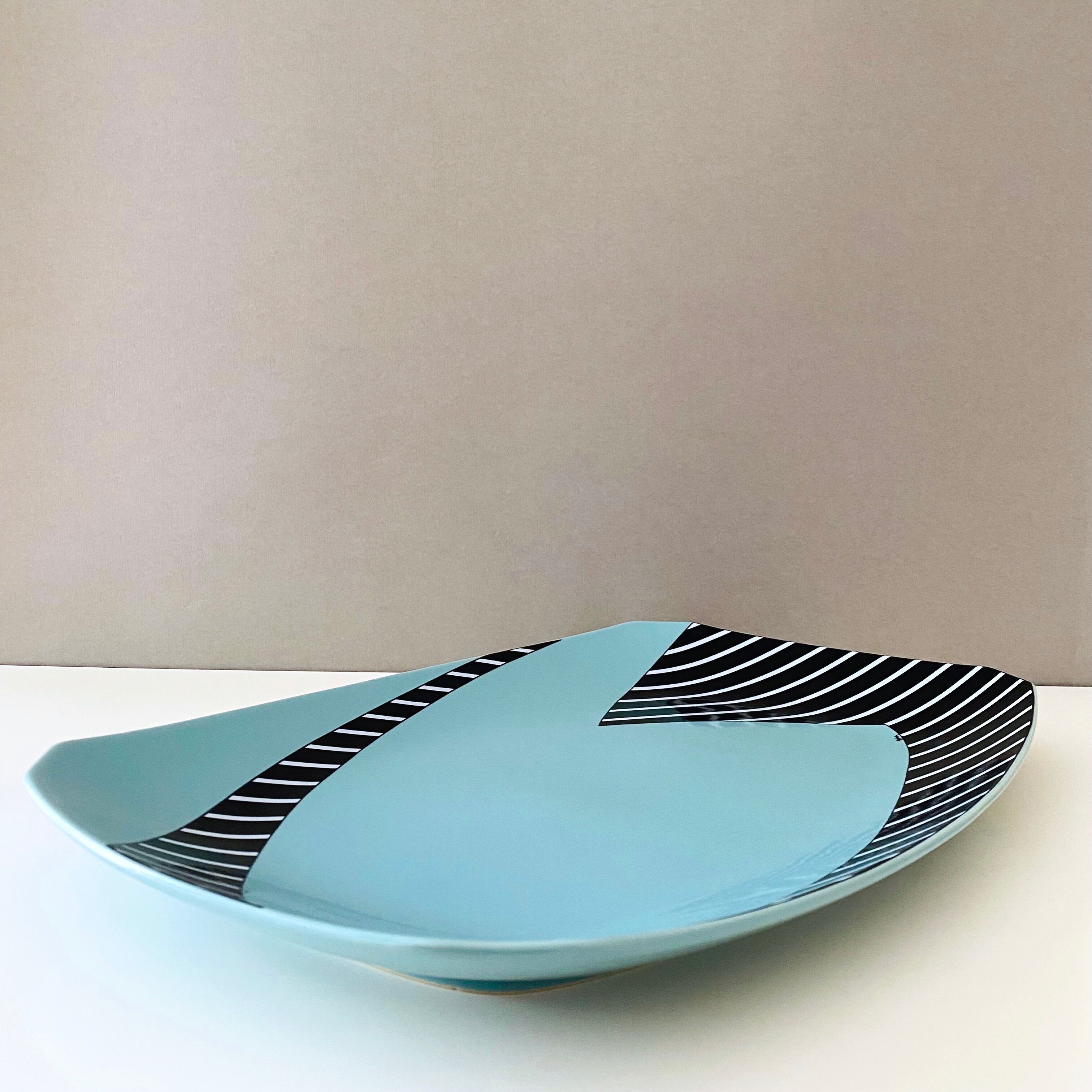 Large Rosenthal Flash Frisco serving plate by Dorothy Hafner