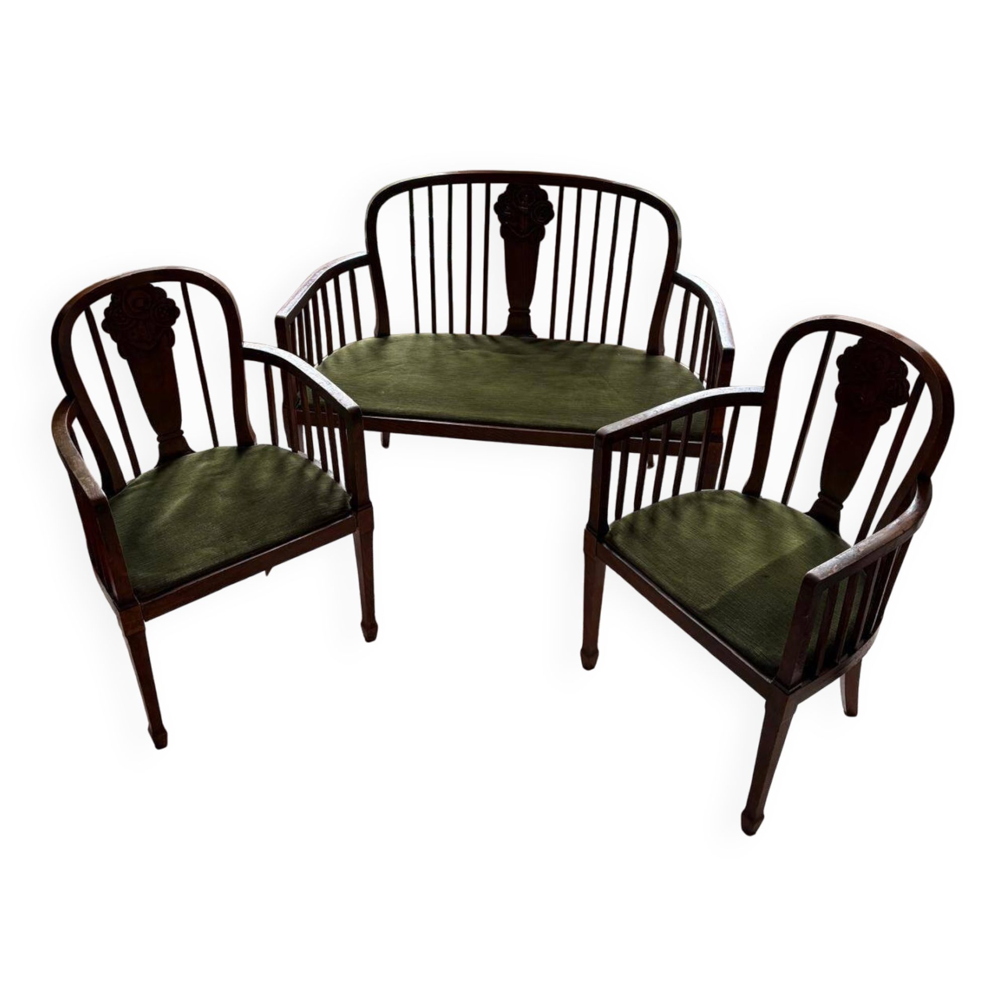 Art Deco sofa and armchair set