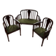 Ensemble de canapé et fauteuils art déco
