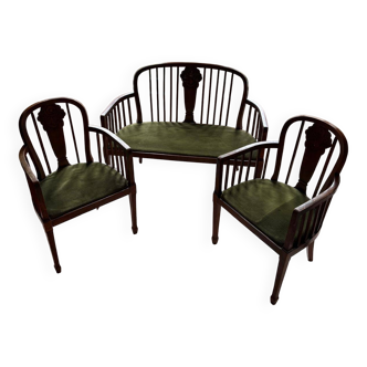 Art Deco sofa and armchair set