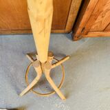 Vintage rattan parrot coat rack