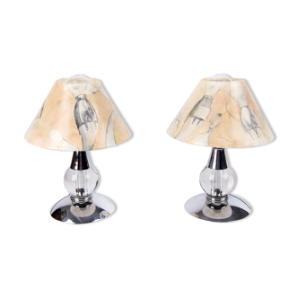 Pair of vintage bedside lamps