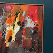 Original Swedish Oil on Panel – “Composition” by Kulo Green (1913–1972) – Signed – Vintage & Framed