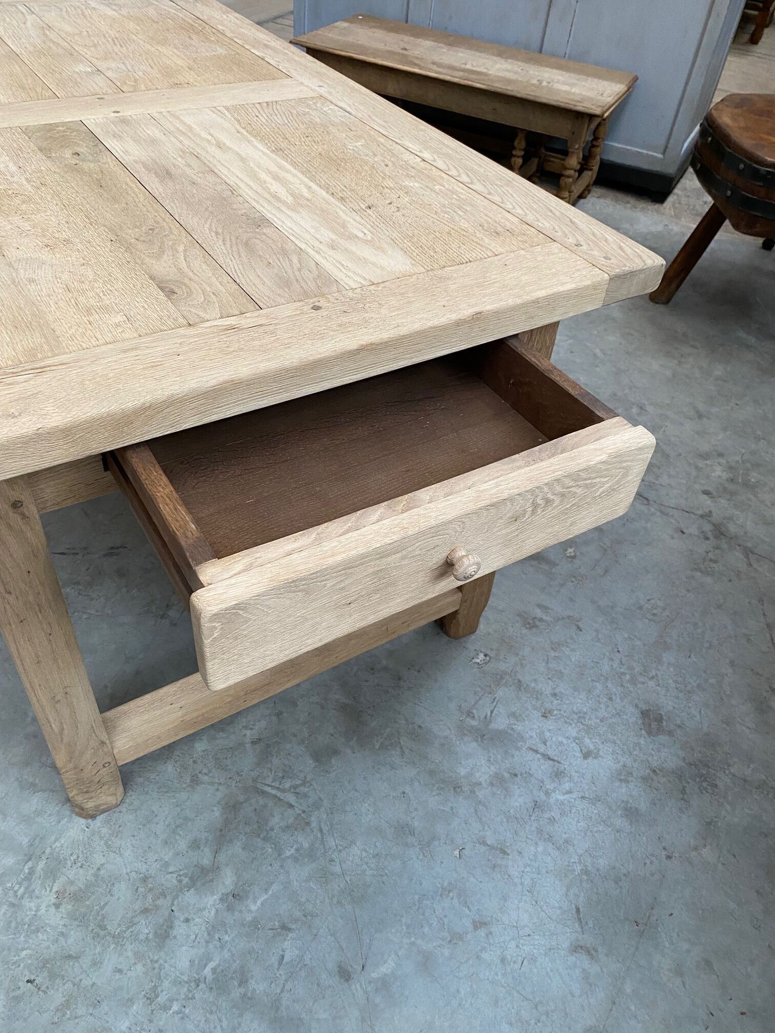 Oak farmhouse table