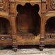 Antique walnut buffet with a marble top – Renaissance style