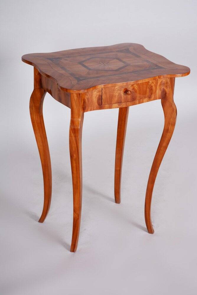 Small Classicism Cherry Table, Czechia, 1780s