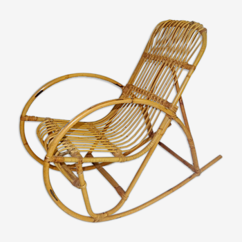 Rattan child rocking chair