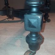 Blackened turned wooden stool '1900'