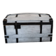 Restored old white cerused chest.