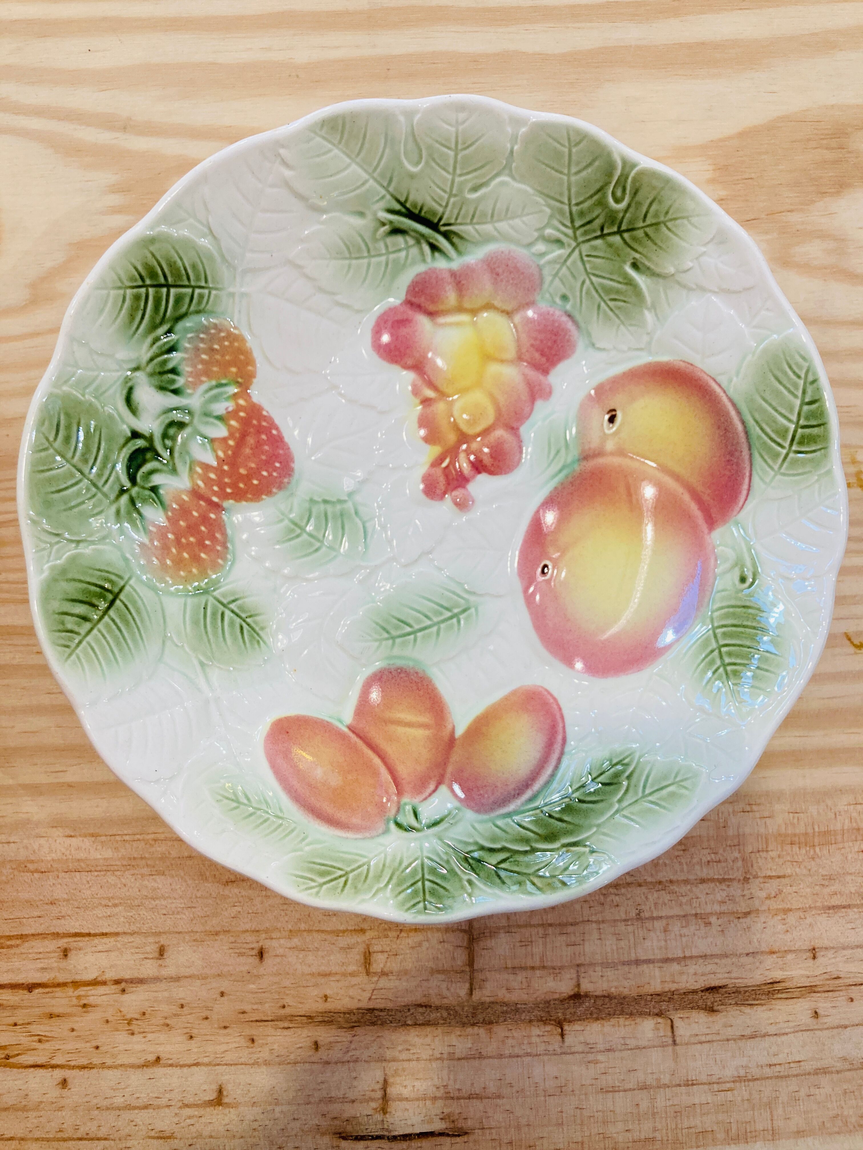 6 hollow plates saline slurries baths fruit-vintage-kitchen patterns